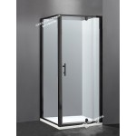Shower Box - Wave Series 2 Sides (900x900x1900mm)  Black